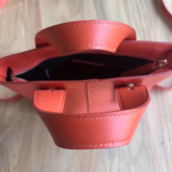 FRAME  les second mini handbag in vibrant orange with gold hardware, crossbody - Picture 9 of 13